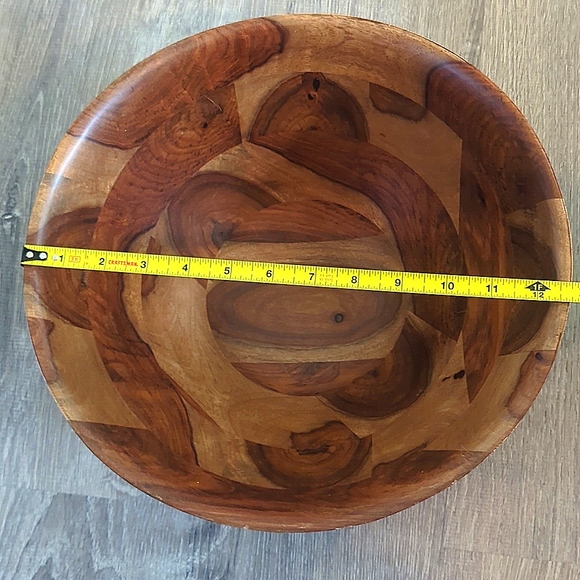 Pier 1 Imports Acacia Wood Bowl - NWT - Picture 3 of 3